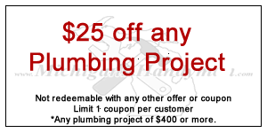 $25 Off Plumbing Service of $400 or more.